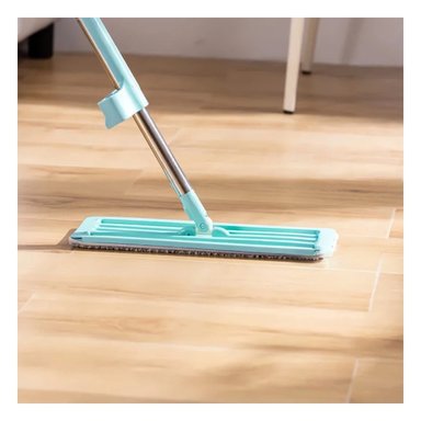 SET LIMPIEZA RYBIU TRAPEADOR PLANO 360 GRADOS + ESCURRIDOR EN VERDE AGUA - 2