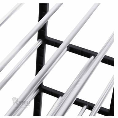 SOPORTE 4 NIVELES OVALADO NEGRO FACIL DE COLOCAR Y DECORATIVO Y+PAPEL REGALO - 4