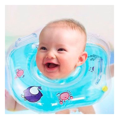 FLOTADOR DE PISCINA CELESTE CON CUELLO 66 X 44 CM PARA NINOS Y+POST IT - 2