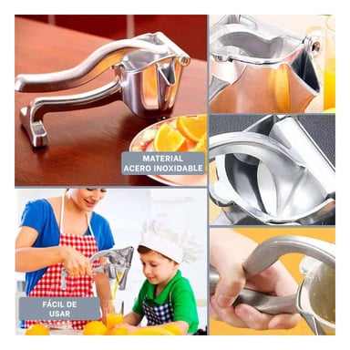 EXPRIMIDOR RYBIU CO30411 PLATEADO EXTRACTOR COMESTIBLES + POST-IT ADHESIVOS - 5