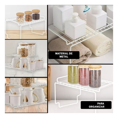 ESTANTERÍA RYBIU HO29705 BLANCO PORTAJABON + LIGAS REGALO - 5