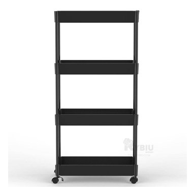 ESTANTE RYBIU HO29679 NEGRO LUJOSO Y VERSATIL DISENO + GIFT MINIAGENDA - 4