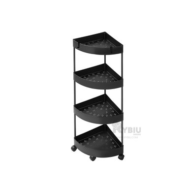 ESTANTE RYBIU HO29680 NEGRO AHORRA ESPACIO MOVIBLE + PAPEL REGALO - 4