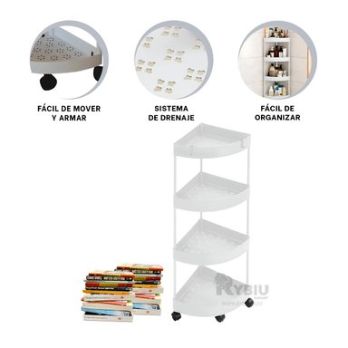 CARRETILLA RYBIU HO29681 BLANCO MODERNA + REGALO AGENDITA - 3