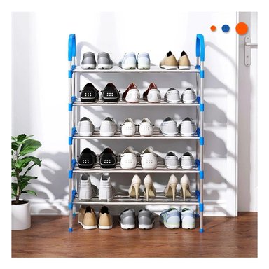 ORGANIZADOR VERTICAL CELESTE 5 NIVELES FORMATO LIGERO Y FACIL DE USAR EN CASA Y+LIGAS REGALO - 2