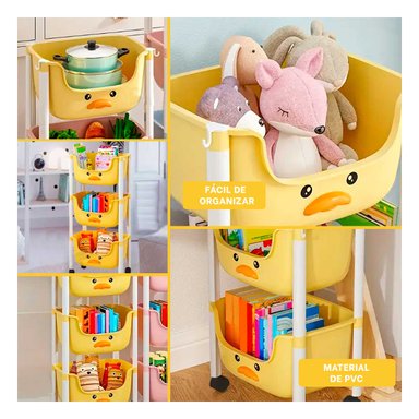 ORGANIZADOR RYBIU HO29672 AMARILLO UTIL 3 NIVELES + PAPEL REGALO - 4