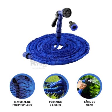 MANGUERA RYBIU HO29903 TUBO AJUSTABLE MODERNO AZUL 60 M + GIFT STICKERS - 3