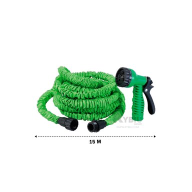 MANGUERA RYBIU HO30770 TUBO JARDINERIA VERDE 15 M + ENVOLTORIO REGALO - 5