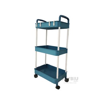ESTANTERÍA RYBIU HO30739 AZUL MOVIBLE + BANDERITAS ADHESIVAS - 3