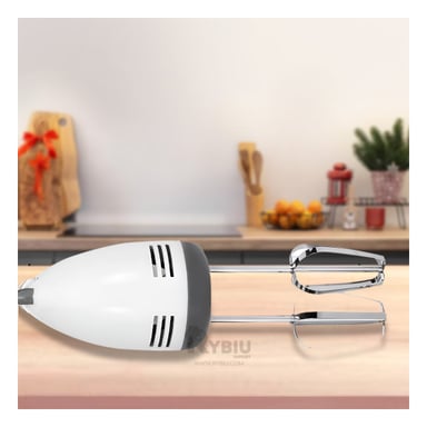 LICUADORA DE MANO RYBIU CO30188 FACIL USO DE BLANCO Y+REGALO LIGAS PARA PEINAR - 2