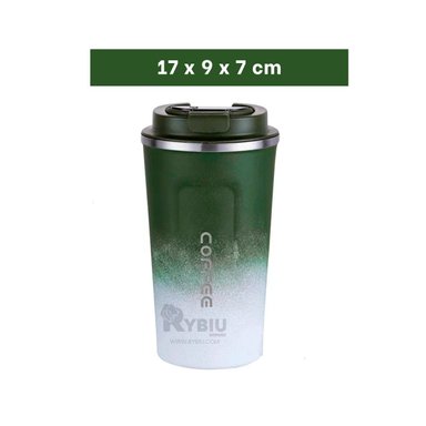 ENVASE PORTATIL RYBIU VERDE Y BLANCO +REGALO LIGAS PARA PEINAR - 5