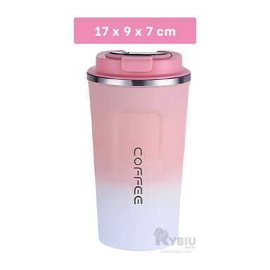 TAZA TERMO FUNCIONAL RYBIU CO30262 ROSADO +ENVOLTORIO DE REGALO - 5