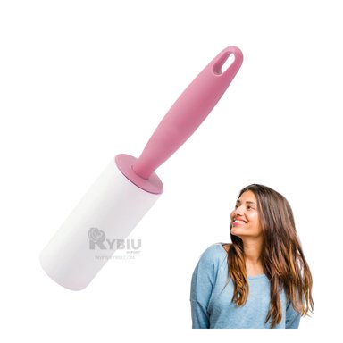 RODILLO RYBIU HO30814 ARTICULO SACAR PELUSA ROSADO + BANDERITAS ADHESIVAS - 3