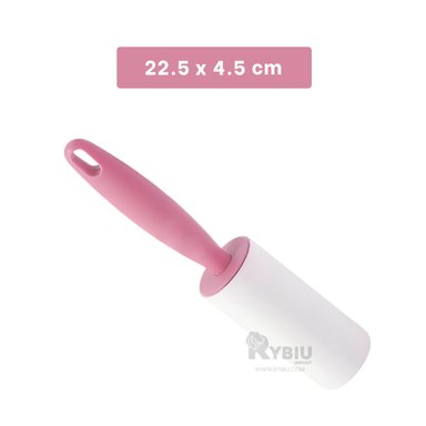 RODILLO RYBIU HO30814 ARTICULO SACAR PELUSA ROSADO + BANDERITAS ADHESIVAS - 5