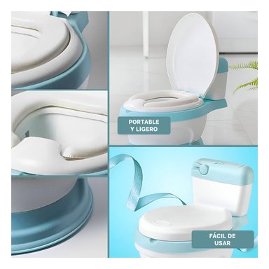 INODORO RYBIU HO30756 BACIN COMODO + REGALO STICKERS CELESTE - 3