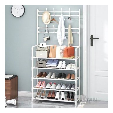 RACK RYBIU RECTO BLANCO FACIL ARMAR + REGALO LIGAS PEINAR - 2
