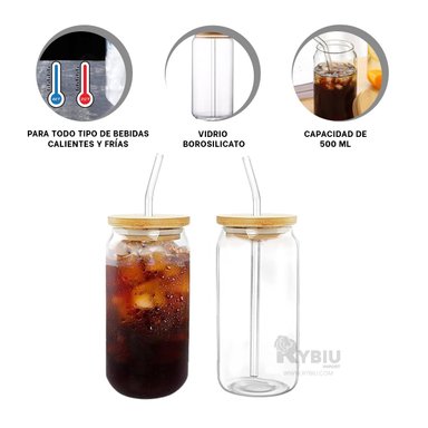 TAZA MULTIFUNCIONAL CON CAÑITA 500ML RYBIU CO32506 +GIFT MINIAGENDA - 2