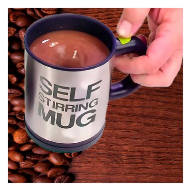 TAZA RYBIU MEZCLADORA DE 400 ML+ PAPEL DE REGALO CO30474 ACERO NEGRO - 3