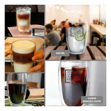 TAZA SIN ASA UTIL FRAPPUCINO 450ML RYBIU 557 +POST-IT ADHESIVOS - 1
