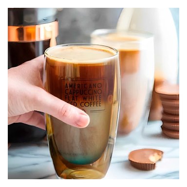 TAZA SIN ASA UTIL FRAPPUCINO 450ML RYBIU 557 +POST-IT ADHESIVOS - 2