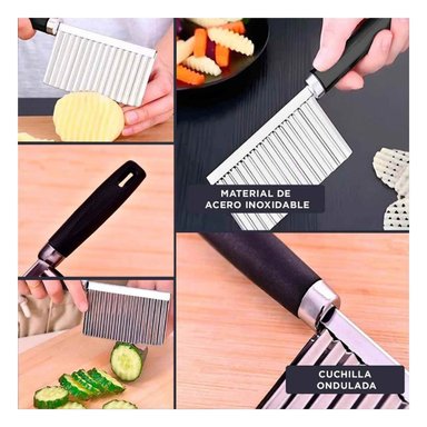 UTENSILIO RYBIU CO30385 ACERO INOXIDABLE IDEAL PARA CORTAR EN PLATEADO + LIGAS DE REGALO - 5