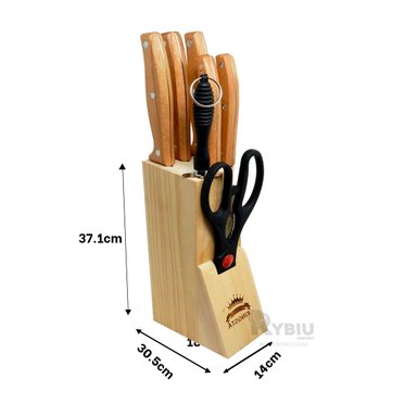 KIT ELEGANTE DE MADERA Y+ENVOLTORIO DE REGALO - 5