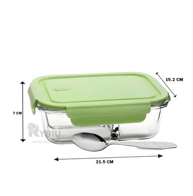 ENVASE DE SELLADO UTIL 1040ML RYBIU CO32521 VIDRIO VERDE +REGALO AGENDITA - 5