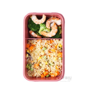 RECIPIENTE CON CUBIERTOS PARA COMIDA RYBIU CO29590 ROSADO +GIFT STICKERS - 3