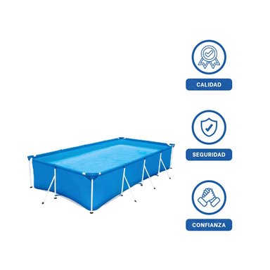 PISCINA GRANDE PARA EXTERIOR CON MONTAJE FACIL Y ESTABLE Y+LIGAS REGALO - 3