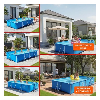PISCINA GRANDE PARA EXTERIOR CON MONTAJE FACIL Y ESTABLE Y+LIGAS REGALO - 5