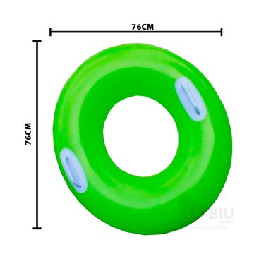 SALVAVIDAS RYBIU 59258NP VERDE DURABLE CON ASA 76CM + REGALO AGENDITA - 2