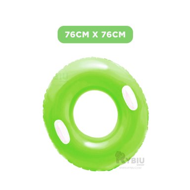 SALVAVIDAS RYBIU 59258NP VERDE DURABLE CON ASA 76CM + REGALO AGENDITA - 3