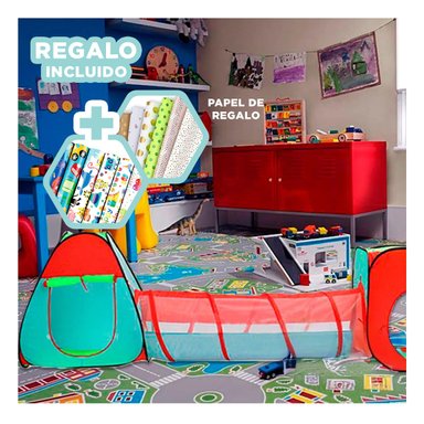 CARPA LIGERA BONITA DE MULTICOLOR Y+PAPEL DE REGALO - 1