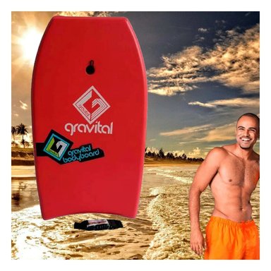 ACCESORIO PISCINA RYBIU GR-33 ROJO BODY SURF ESTILOSO 33'' + ENVOLTORIO REGALO - 4