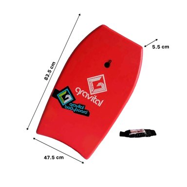 ACCESORIO PISCINA RYBIU GR-33 ROJO BODY SURF ESTILOSO 33'' + ENVOLTORIO REGALO - 5