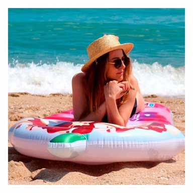 FLOTADOR HELADO 198 X 107 CM DIVERTIDO PARA PISCINA - 2