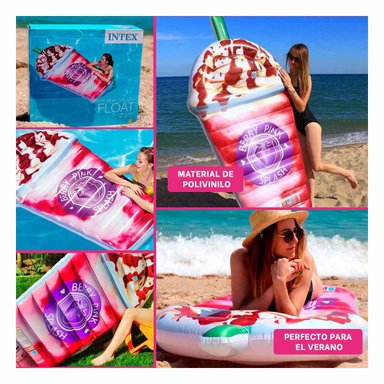 FLOTADOR HELADO 198 X 107 CM DIVERTIDO PARA PISCINA - 5