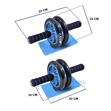 DISCO ABDOMINAL RYBIU DE30656 FITNESS CELESTE + BANDERITAS ADHESIVAS - 5