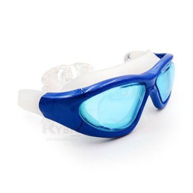 GAFAS NATACION RYBIU MG-FD921 CELESTE PRACTICAS + BANDERITAS ADHESIVAS - 4