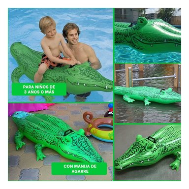 FLOTADOR RYBIU 58546NP VERDE BALSA SOL RADIANTE EN COCODRILO + POST-IT ADHESIVOS - 5