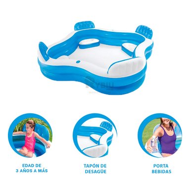 ALBERCA COMODA Y DURADERO PARA NIÑOS Y+REGALO STICKERS - 3