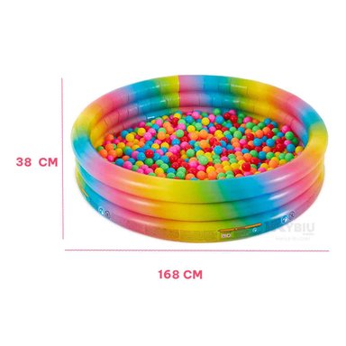 PILETA DIVERTIDO DE COLOR CELESTE Y+ENVOLTORIO DE REGALO - 5