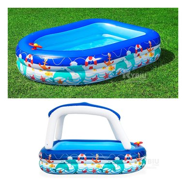 PILETA DIVERTIDA FORMA CAPITAN DEL MAR Y+LIGAS DE REGALO - 3