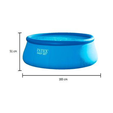 PILETA PARA NIÑOS EN CELESTE Y+REGALO LIGAS PARA PEINAR - 5
