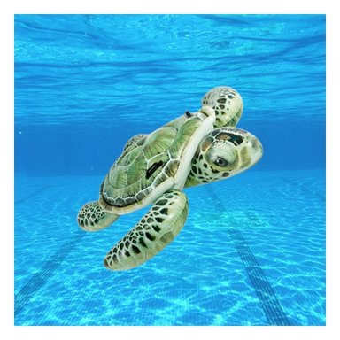 FLOTANTE INFLABLE TORTUGA 150 X 127 CM COLORIDO PARA NIÑOS Y+LIGAS REGALO - 2