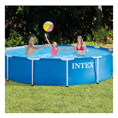 PISCINA REDONDA PARA EXTERIORES 244 X 51 CM USO FAMILIAR EN JARDÍN Y+LIGAS REGALO - 2