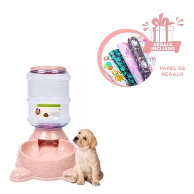 RECIPIENTE DOBLE CON BIDON ROSADO, PRACTICO Y RESISTENTE Y+REGALO STICKER - 1