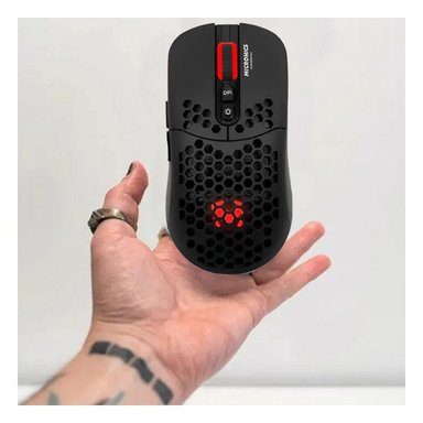 MOUSE GAMER INALÁMBRICO RYBIU GM828RX NEGRO RECARGABLE DISEÑO LIGERO + PAPEL REGALO - 3
