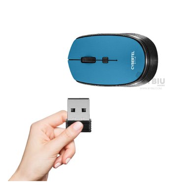 RATÓN INALÁMBRICO RYBIU PRÁCTICO VIAJES M312 EN AZUL + REGALO STICKERS - 1
