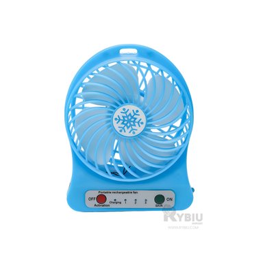 VENTILADOR PORTATIL RYBIU TE29396 SOPLADOR USO DIARIO AZUL + ENVOLTORIO REGALO - 2